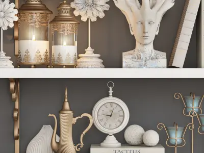 decorative set 42 3D model purchase