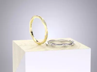 WEDDING RING STACK MY030 3D print model