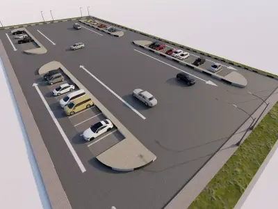 Parking-Parking Lot 3D model