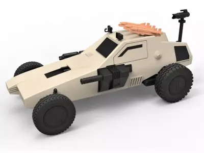 Dune buggy from movie Megaforce 1982 Scale 1 to 24 3D print model