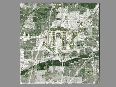 Chicago OHare International Airport ORD 3D model