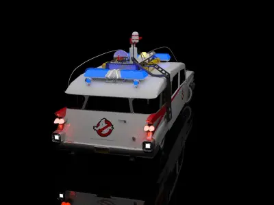  ghostbusters car 3D model
