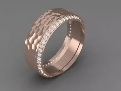Diamond ring Free 3D model 2