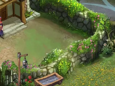 Stone Newman Village Farm - Stone Wall 03 3D model