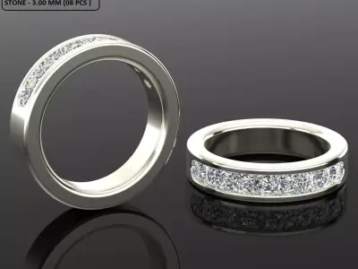 Band Ring 3D print model 82