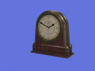 Desk Clock VR Ready Free low-poly 3D model
