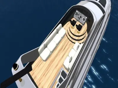 Luxury Yacht Sports  Low-poly 3D model