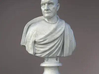 Bust of Roman Empire Consul 3D model