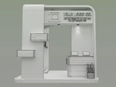 Booth Exhibition Stand a531a 3D model