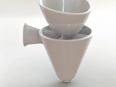 AeroWine wine glass with pourer Free 3D model