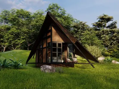 CABIN FOREST 3D model
