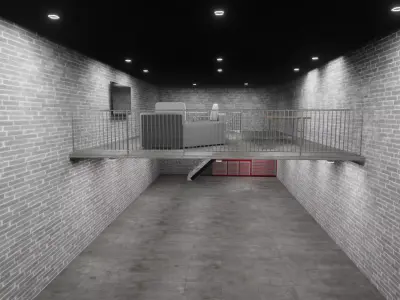 Warehouse loft 3D model