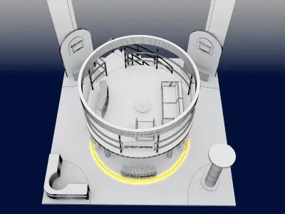 Booth Exhibition Stand a585b 3D model
