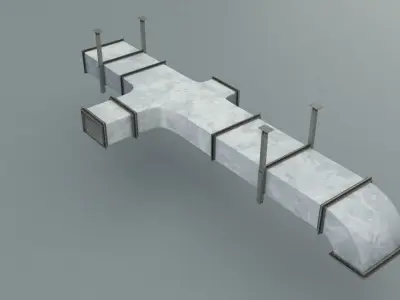 laos HVAC Air Duct 3D model