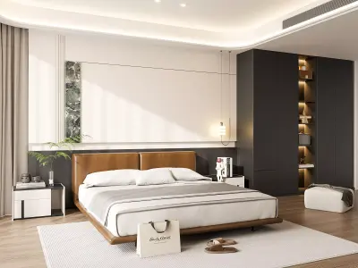 Master bedroom 3D model 3D model