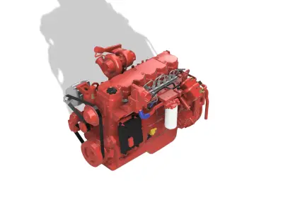 Cummins QSB6 7 Diesel Engine 3D print model