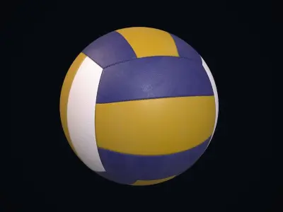 Volleyball ball Low-poly 3D model