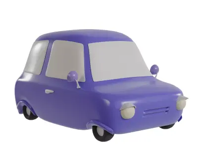 Car cartoon Character  3D model