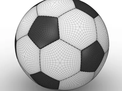 Soccer ball 3D model 30