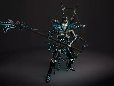 Lich - Undead Low-poly 3D model