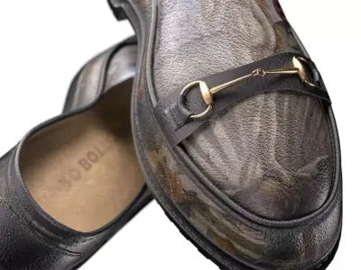 Italian painted leather loafers Low-poly 3D model