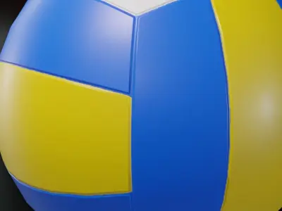 volleyball ball Low-poly 3D model buy
