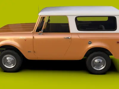 International Harvester Scout 800A 1970 Low-poly 3D model