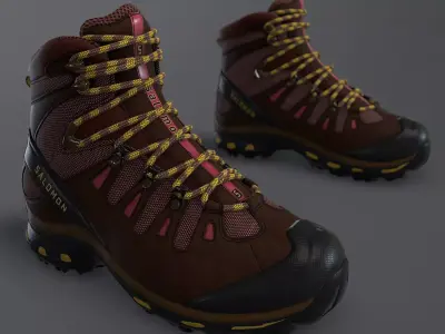 Hiking Boot High Quality  Low-poly 3D model