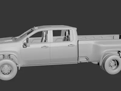Chevrolet Silverado Dually 3500 2022 3D print model