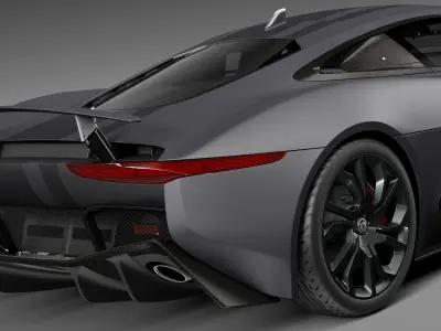 Jaguar C-X75 2014 3D model