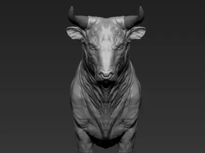 Bull Sculpt 3D model purchase