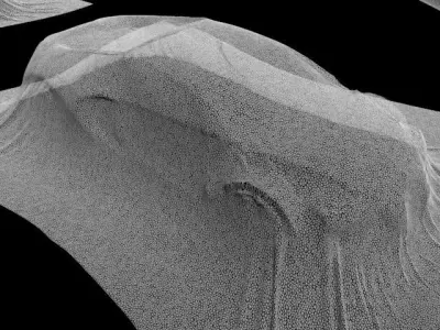 Covered cars 3D model