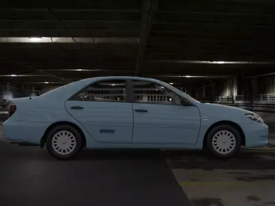 Toyota Camry 2003-2006 Junior without engine Low-poly 3D model