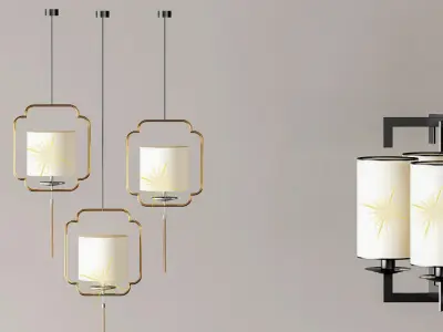 Chinese New chandelier 3D model