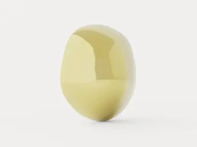 Melt Surface Wall Lamp - Gold Low-poly 3D model