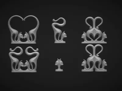 Cats Home Decor 3D print model