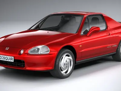 Acura CR-X Del Sol 1992 3D model