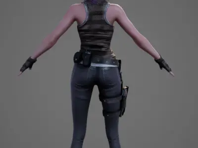 Next-Generation Female Model High-Quality Mesh Advanced Textures 3D model