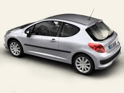 Peugeot 207 3 door 3D model