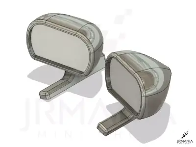  Collection of car mirrors 3D print model