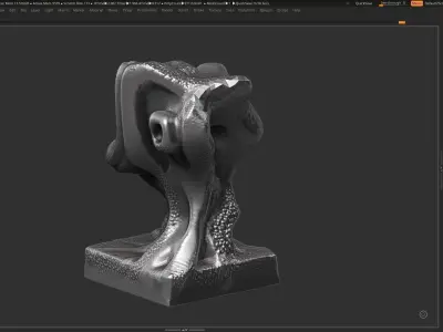 Modern Abstract Decorative sculpture 3d print model 3D print model 2