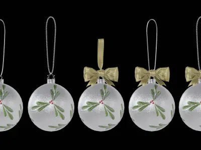 Christmas ornaments style2 3D model