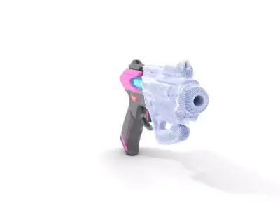 Neon Blaster model pack Low-poly 3D model