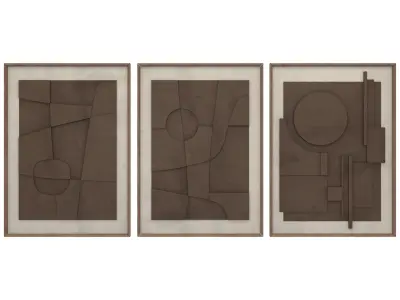 Art frame-set 001 3D model