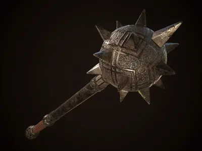 Mace 01 Low-poly 3D model