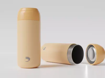 Thermos Water Bottle 3D model