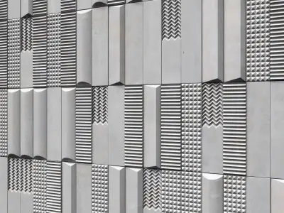 Tile Biscuit plan bianco n3 3D model