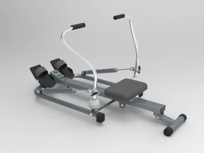 Dual Sculling rowing Machine Free 3D model