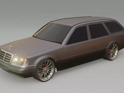 mercedes-BENZ W-124 3D model