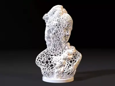 Bust girl 3D print model